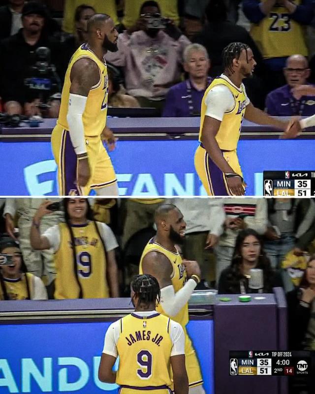 英雄联盟直播-父子同台创造历史！詹姆斯：人生最棒的时刻之一