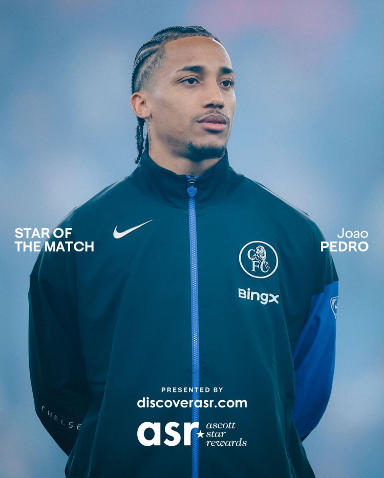 世界赛官网直连-帽子戏法！若昂·佩德罗当选对阵维拉一役切尔西队内最佳球员